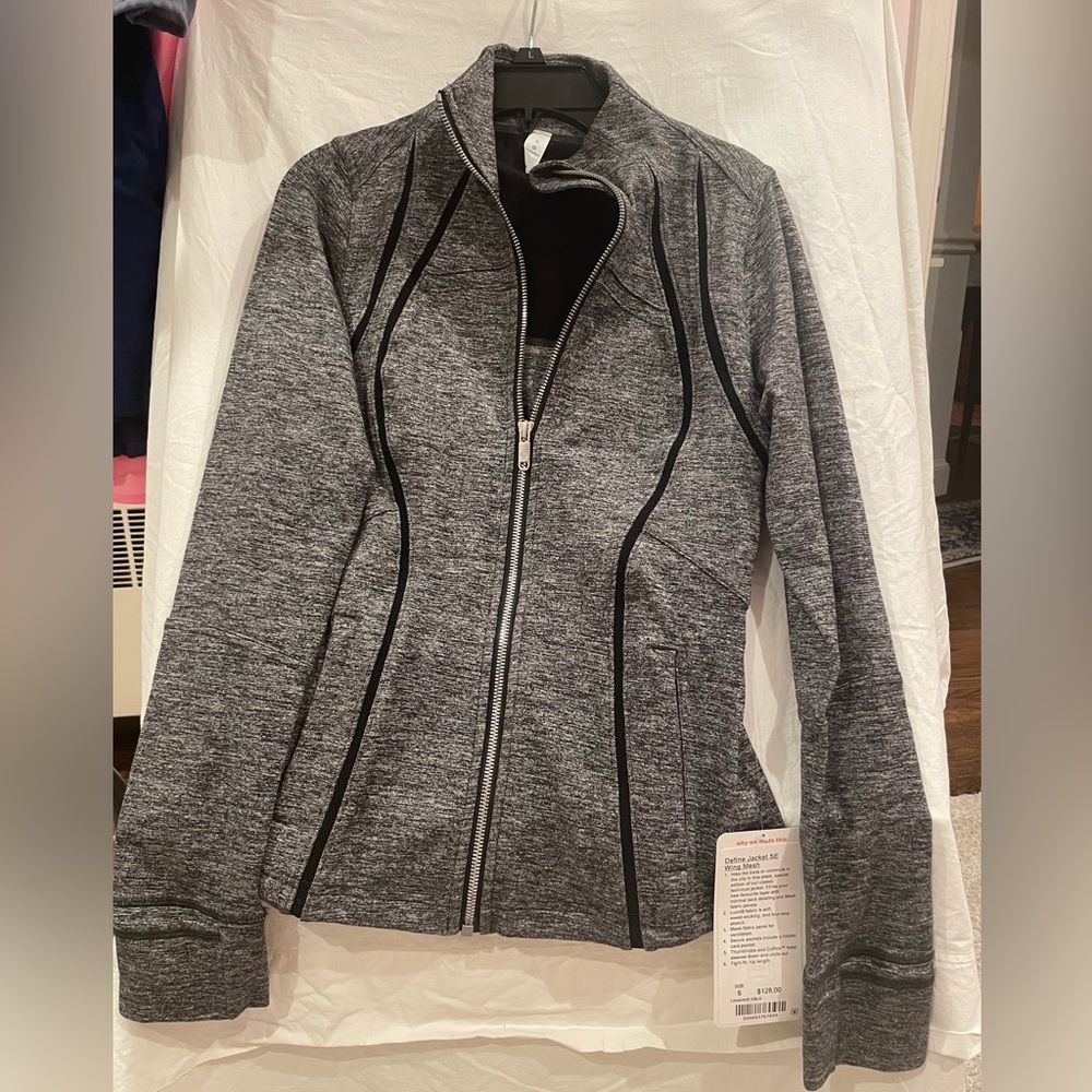 Lululemon Define Jacket SE Wing Mesh size 6